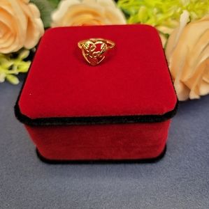 SOLD 18k Gold Love heart Ring